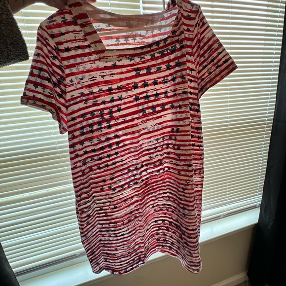 Kim Rogers Dresses & Skirts - Kim Rogers Red and White Striped Dress